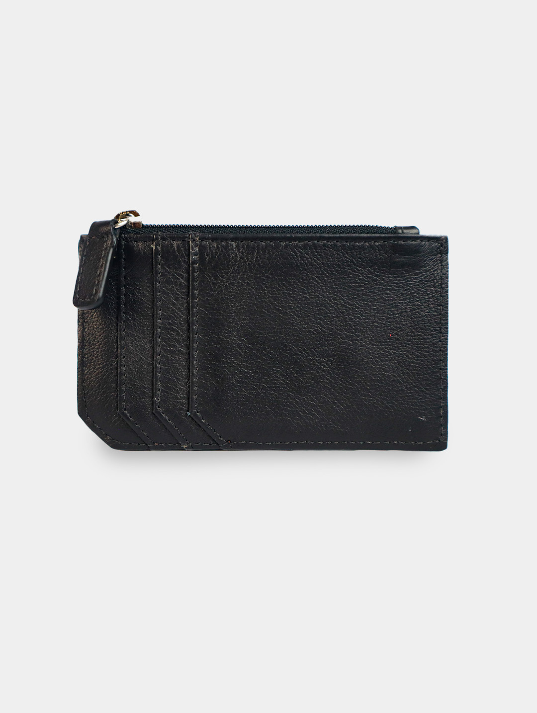 Yurak cardholder, handmade in black and orange, TOA Bags.